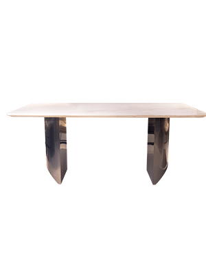 Marble Top Dining Tables 8302 Strong Stainless Steel Base