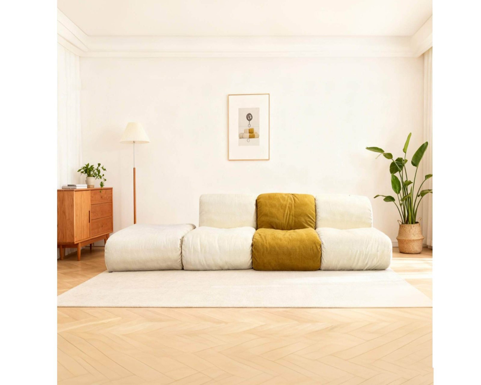 compressed modular sofa