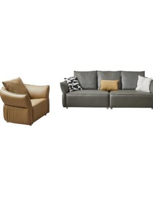 Clueless Awe 5 Seater Fabric Sofa Set for Modern Living Spaces