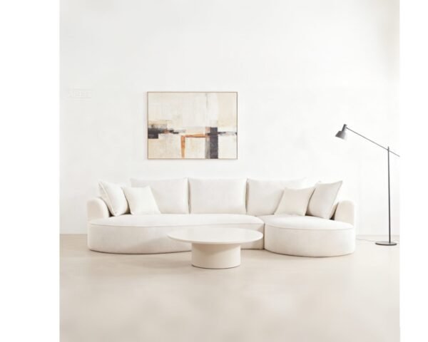 Luxury Compression Sofa with Chaise Longue – Modern 3-Seater for Cozy Living