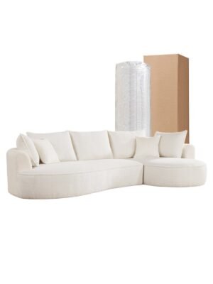 Luxury Compression Sofa with Chaise Longue – Modern 3-Seater for Cozy Living