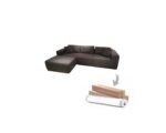 Captivating Durable 4-Piece Vacuum Compressed sofa Modular Sectional with Ottoman