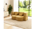 Absolutely Best-selling Modern Compressed Sofa 2-Seater Convertible Sofa Bed with flannelette