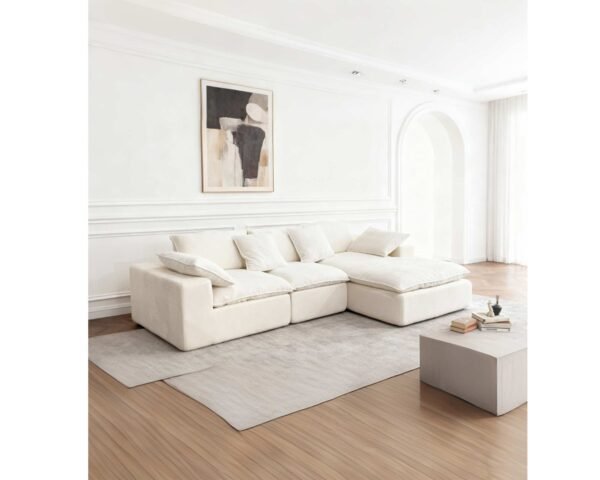 Amusing 3-Piece Aligned Sofa in a Box for Hotels and Modern Apartments